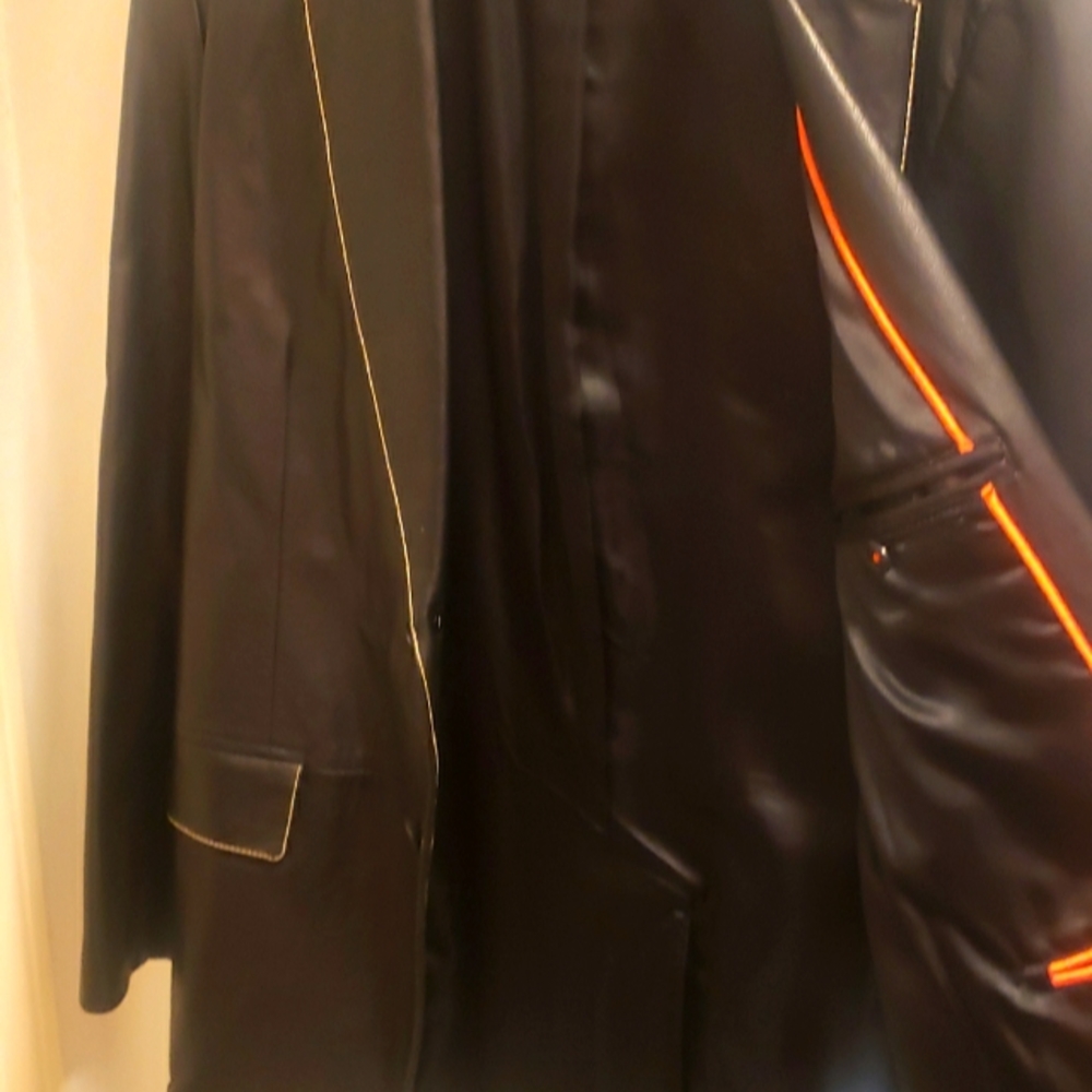 Michael Kors Black Leather Blazer